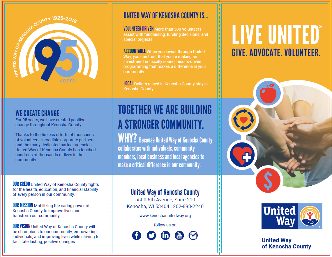 United Way of Kenosha County Campaign Brochure